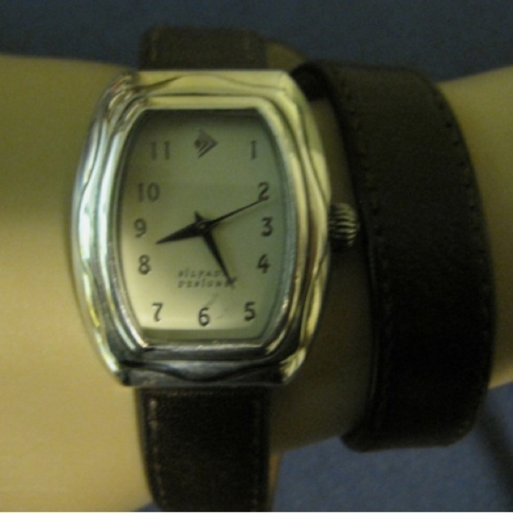 SILPADA DESIGNS WATCH GENUINE LEATHER BAND